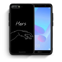 Thumbnail for Θήκη Αγίου Βαλεντίνου Huawei Y6 2018 Aeshetic Love 1 από τη Smartfits με σχέδιο στο πίσω μέρος και μαύρο περίβλημα | Huawei Y6 2018 Aeshetic Love 1 case with colorful back and black bezels