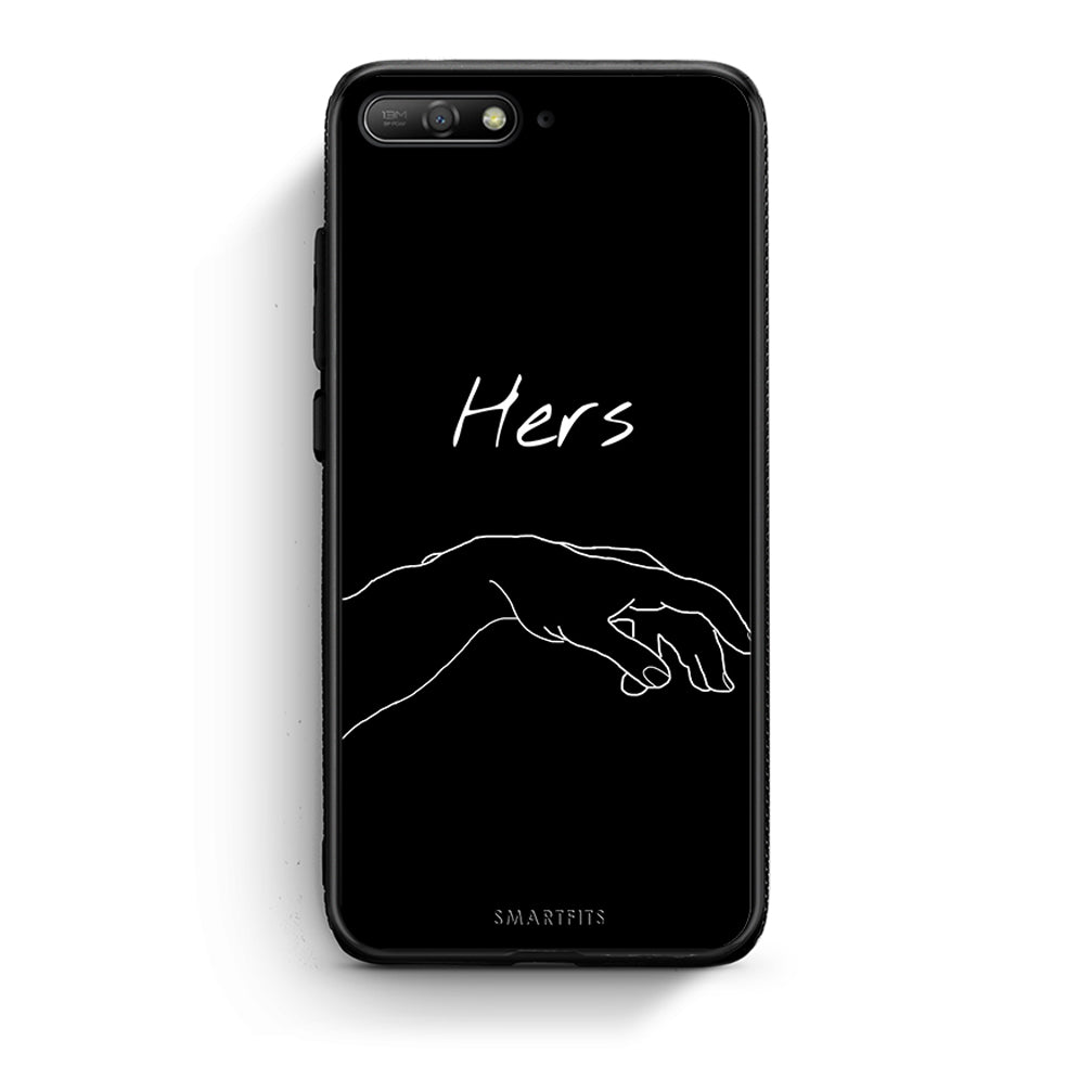 Huawei Y6 2018 Aeshetic Love 1 Θήκη Αγίου Βαλεντίνου από τη Smartfits με σχέδιο στο πίσω μέρος και μαύρο περίβλημα | Smartphone case with colorful back and black bezels by Smartfits