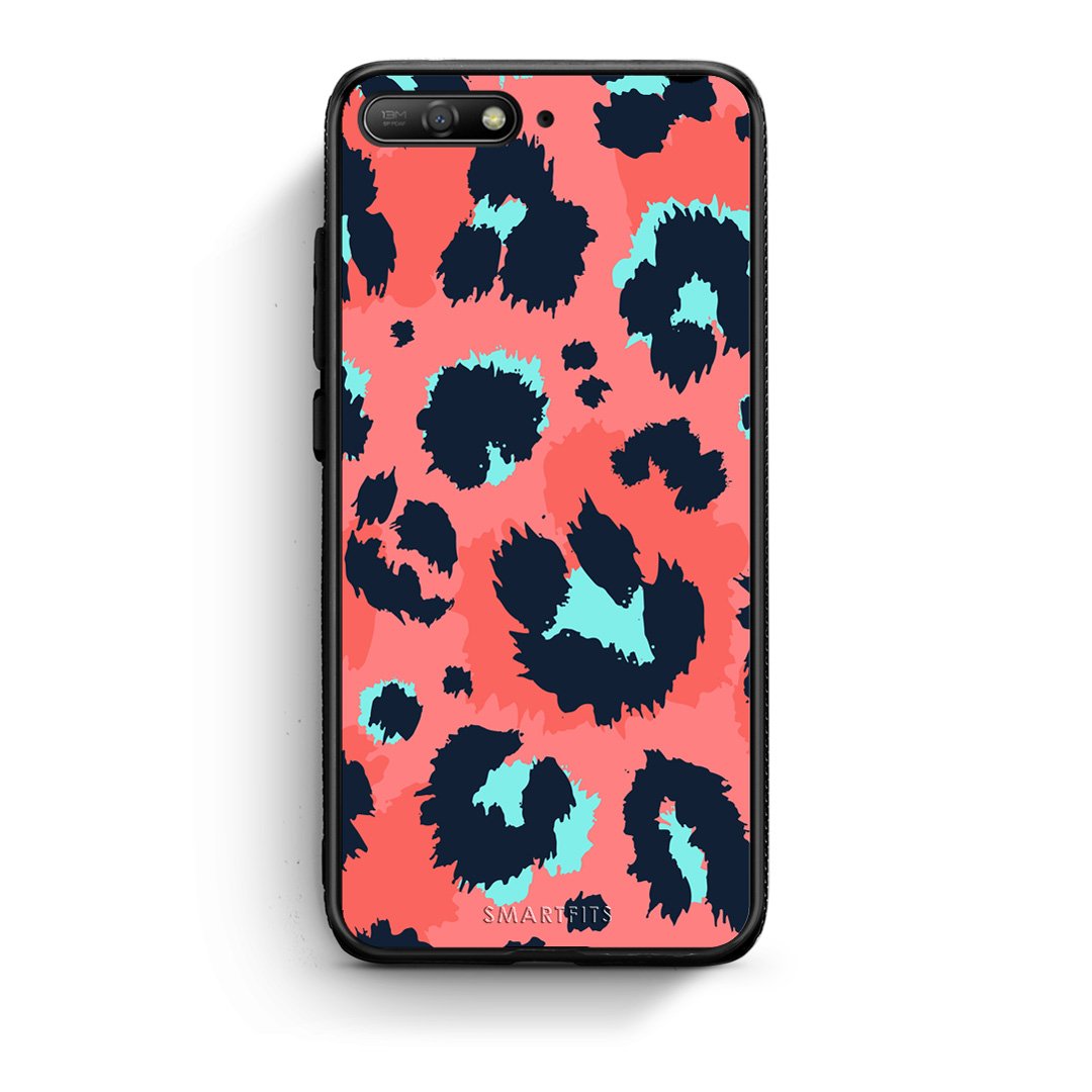 22 - Huawei Y6 2018 Pink Leopard Animal case, cover, bumper