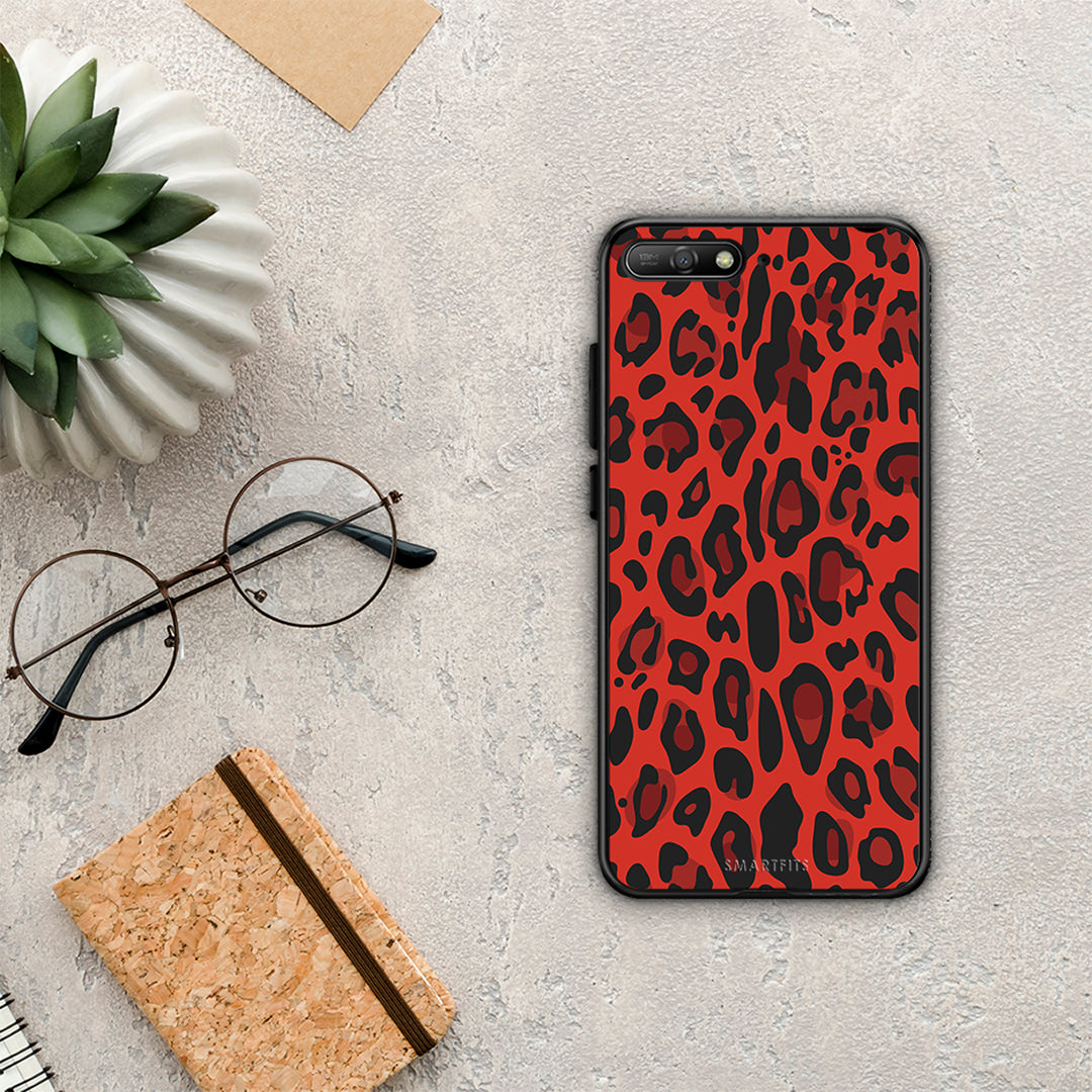 Animal Red Leopard - Huawei Y6 2018 / Honor 7A θήκη