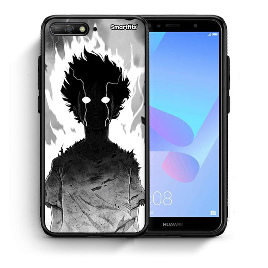Θήκη Huawei Y6 2018 Anime Boy από τη Smartfits με σχέδιο στο πίσω μέρος και μαύρο περίβλημα | Huawei Y6 2018 Anime Boy case with colorful back and black bezels