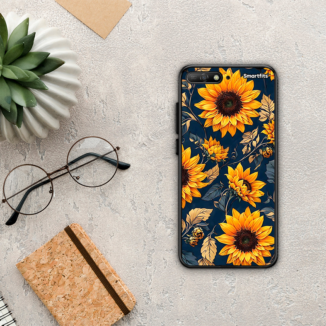 Autumn Sunflowers - Huawei Y6 2018 / Honor 7A θήκη