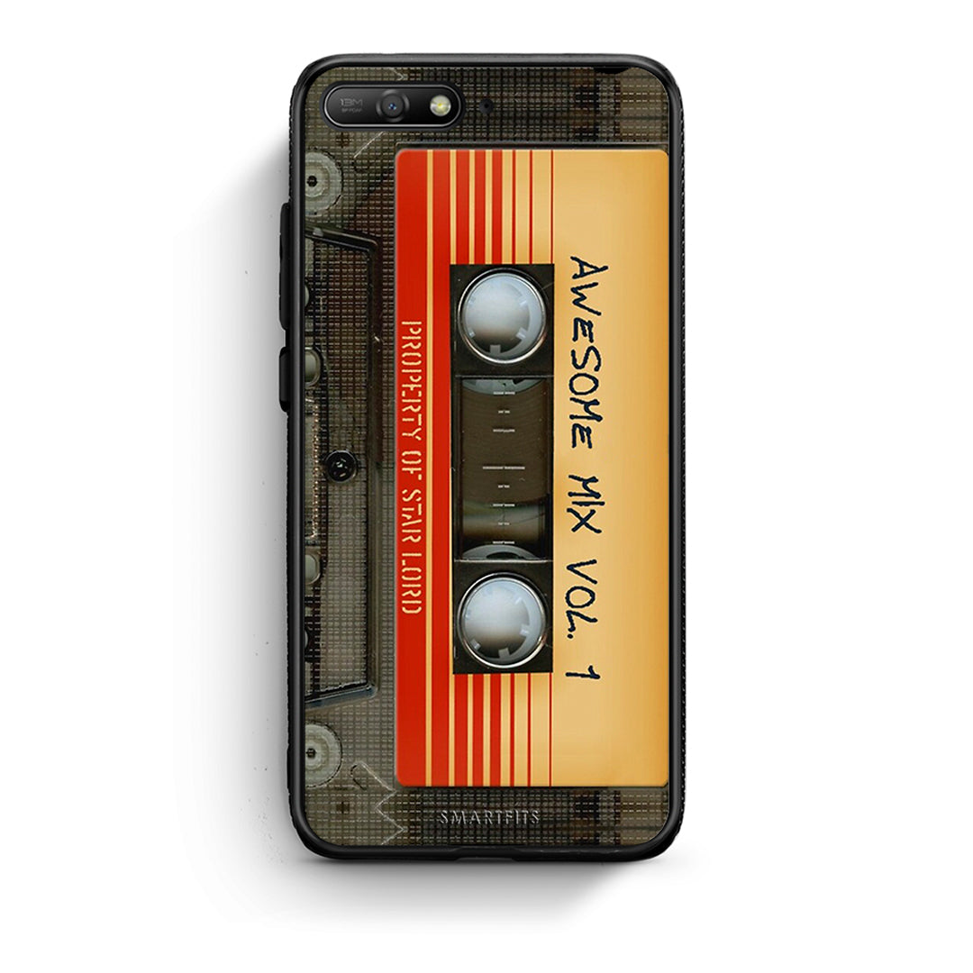 Huawei Y6 2018 Awesome Mix θήκη από τη Smartfits με σχέδιο στο πίσω μέρος και μαύρο περίβλημα | Smartphone case with colorful back and black bezels by Smartfits