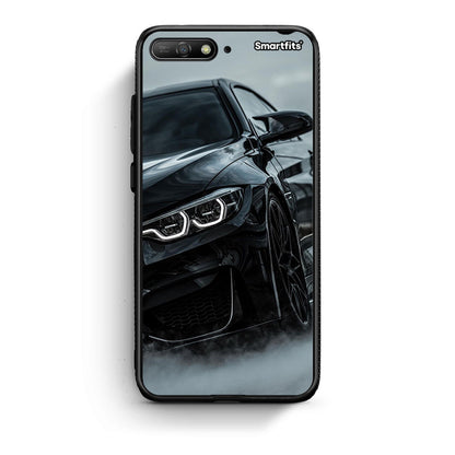 Huawei Y6 2018 Black BMW θήκη από τη Smartfits με σχέδιο στο πίσω μέρος και μαύρο περίβλημα | Smartphone case with colorful back and black bezels by Smartfits