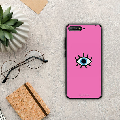 Blue Eye Pink - Huawei Y6 2018 / Honor 7A θήκη