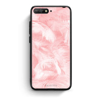 Thumbnail for 33 - Huawei Y6 2018 Pink Feather Boho case, cover, bumper