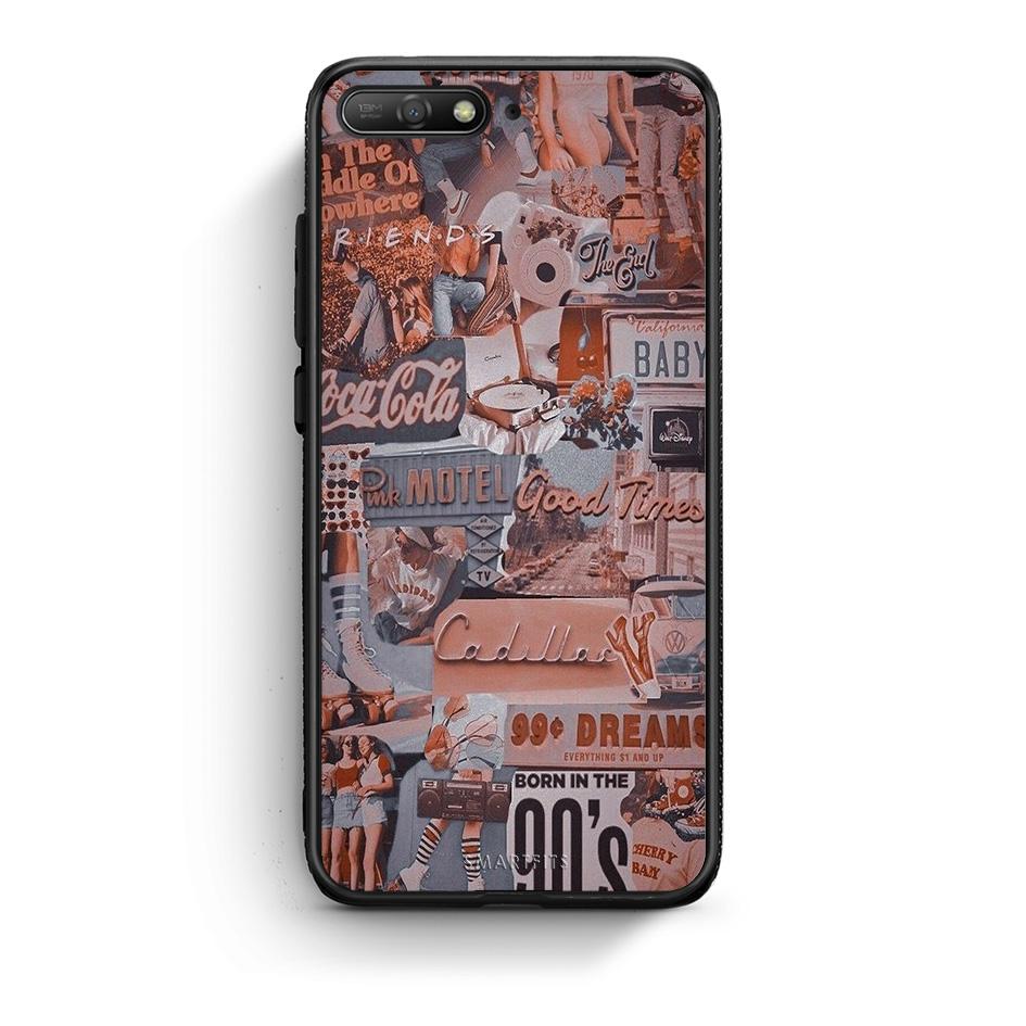 Huawei Y6 2018 Born In 90s θήκη από τη Smartfits με σχέδιο στο πίσω μέρος και μαύρο περίβλημα | Smartphone case with colorful back and black bezels by Smartfits