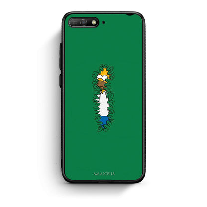 Huawei Y6 2018 Bush Man Θήκη Αγίου Βαλεντίνου από τη Smartfits με σχέδιο στο πίσω μέρος και μαύρο περίβλημα | Smartphone case with colorful back and black bezels by Smartfits