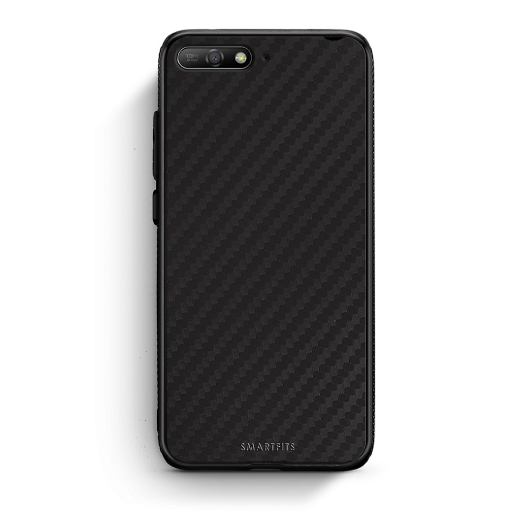 Huawei Y6 2018 Carbon Black θήκη από τη Smartfits με σχέδιο στο πίσω μέρος και μαύρο περίβλημα | Smartphone case with colorful back and black bezels by Smartfits