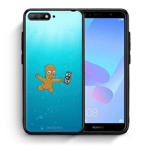 Θήκη Huawei Y6 2018 Chasing Money από τη Smartfits με σχέδιο στο πίσω μέρος και μαύρο περίβλημα | Huawei Y6 2018 Chasing Money case with colorful back and black bezels