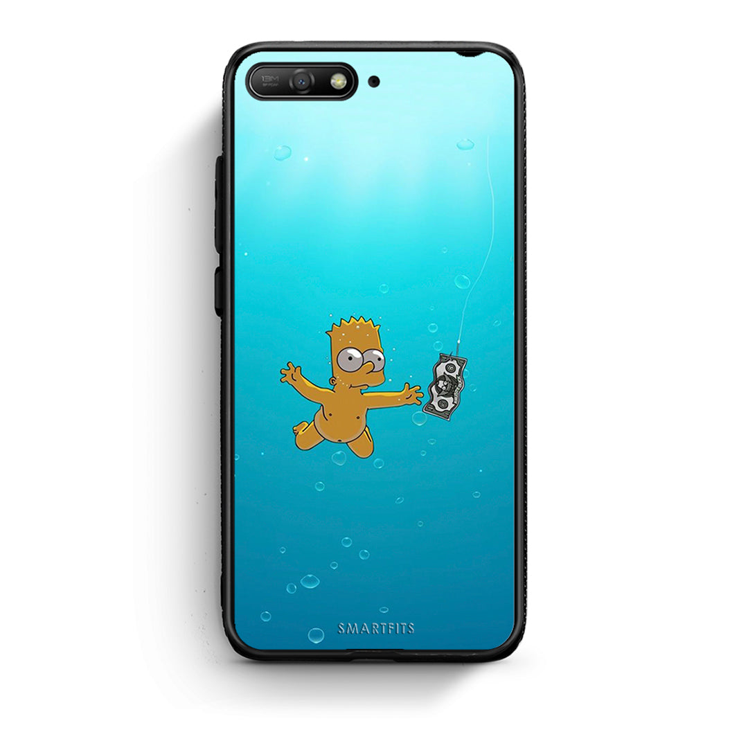 Huawei Y6 2018 Chasing Money θήκη από τη Smartfits με σχέδιο στο πίσω μέρος και μαύρο περίβλημα | Smartphone case with colorful back and black bezels by Smartfits