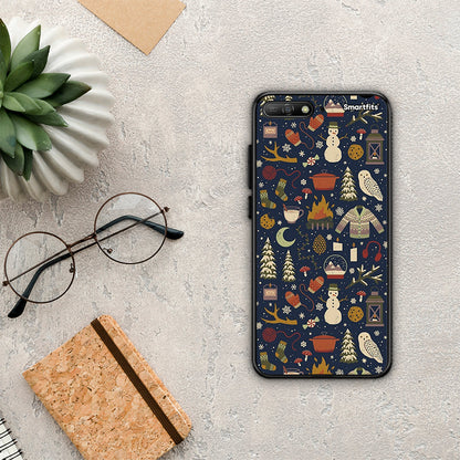 Christmas Elements - Huawei Y6 2018 / Honor 7A θήκη