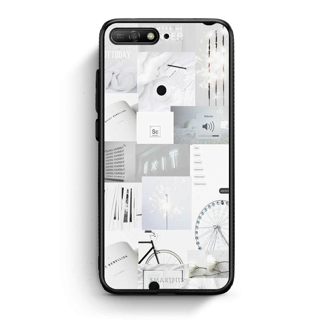 Huawei Y6 2018 Collage Make Me Wonder Θήκη Αγίου Βαλεντίνου από τη Smartfits με σχέδιο στο πίσω μέρος και μαύρο περίβλημα | Smartphone case with colorful back and black bezels by Smartfits