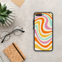 Thumbnail for Colourful Waves - Huawei Y6 2018 / Honor 7A θήκη