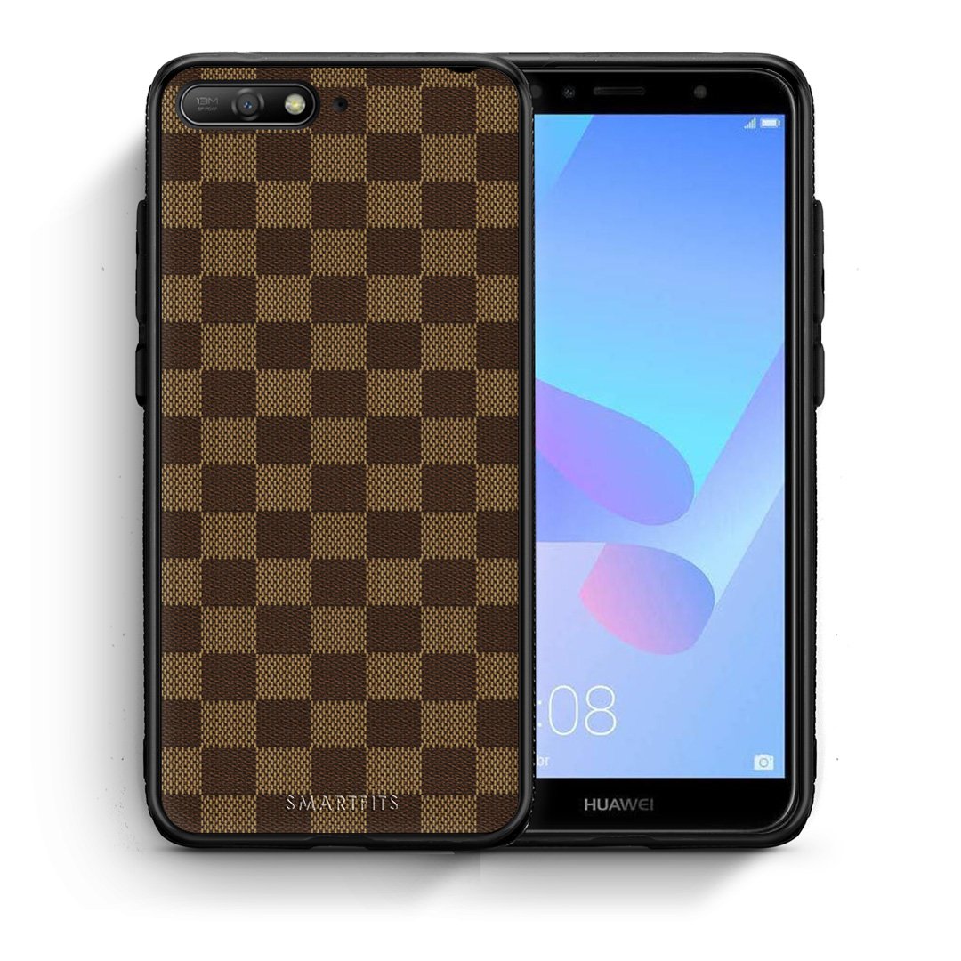 Θήκη Huawei Y6 2018 Glamour Designer από τη Smartfits με σχέδιο στο πίσω μέρος και μαύρο περίβλημα | Huawei Y6 2018 Glamour Designer case with colorful back and black bezels