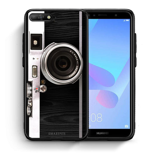 Θήκη Huawei Y6 2018 Emily In Paris από τη Smartfits με σχέδιο στο πίσω μέρος και μαύρο περίβλημα | Huawei Y6 2018 Emily In Paris case with colorful back and black bezels