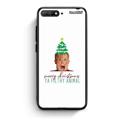 Huawei Y6 2018 Filthy Animal θήκη από τη Smartfits με σχέδιο στο πίσω μέρος και μαύρο περίβλημα | Smartphone case with colorful back and black bezels by Smartfits