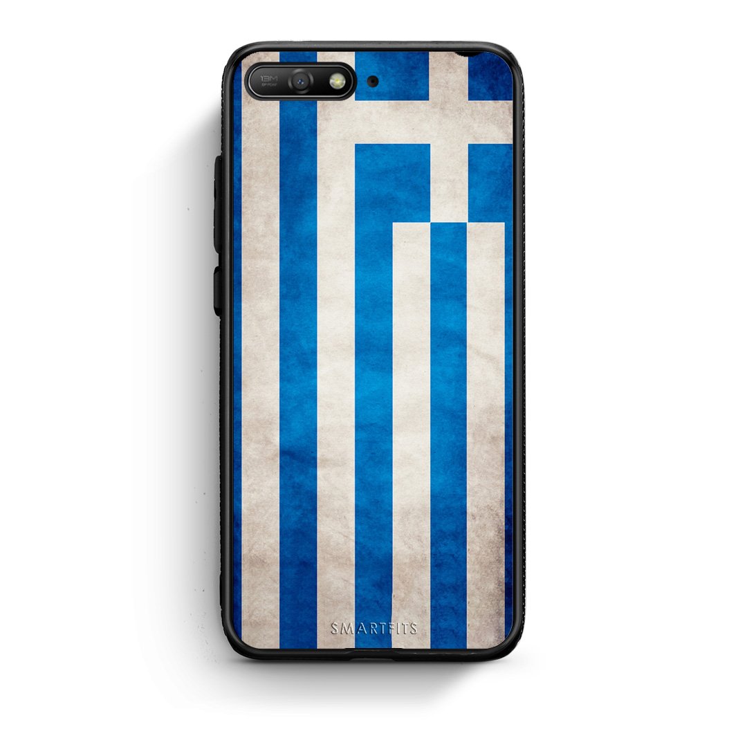 4 - Huawei Y6 2018 Greece Flag case, cover, bumper