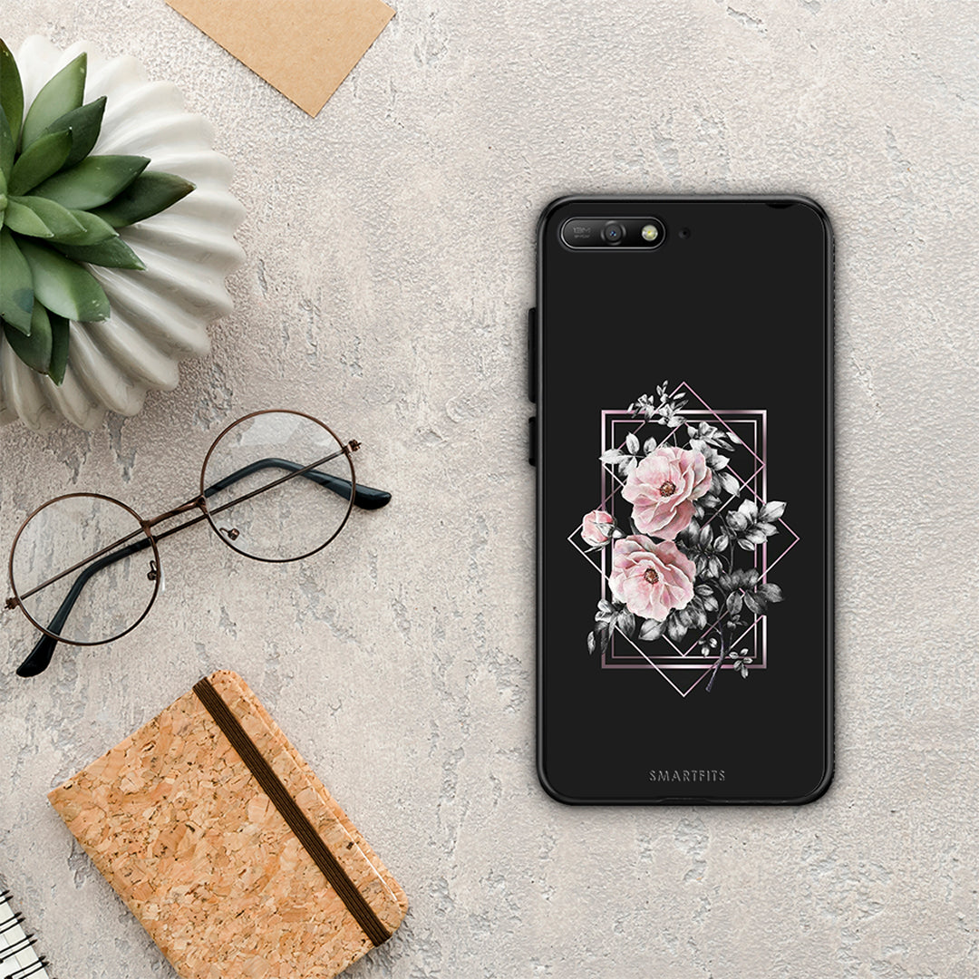Flower Frame - Huawei Y6 2018 / Honor 7A θήκη