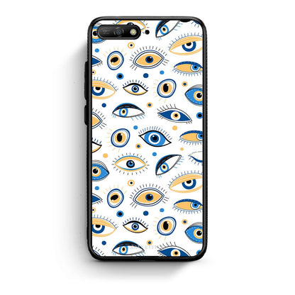 Huawei Y6 2018 Ftou Ftou θήκη από τη Smartfits με σχέδιο στο πίσω μέρος και μαύρο περίβλημα | Smartphone case with colorful back and black bezels by Smartfits