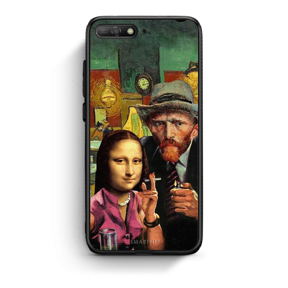 Huawei Y6 2018 Funny Art θήκη από τη Smartfits με σχέδιο στο πίσω μέρος και μαύρο περίβλημα | Smartphone case with colorful back and black bezels by Smartfits