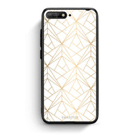 Thumbnail for 111 - Huawei Y6 2018 Luxury White Geometric case, cover, bumper