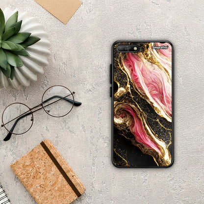 Glamorous Pink Marble - Huawei Y6 2018 / Honor 7A θήκη