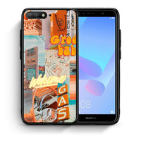 Thumbnail for Θήκη Αγίου Βαλεντίνου Huawei Y6 2018 Groovy Babe από τη Smartfits με σχέδιο στο πίσω μέρος και μαύρο περίβλημα | Huawei Y6 2018 Groovy Babe case with colorful back and black bezels