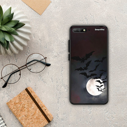 Halloween Bat Night - Huawei Y6 2018 / Honor 7A θήκη