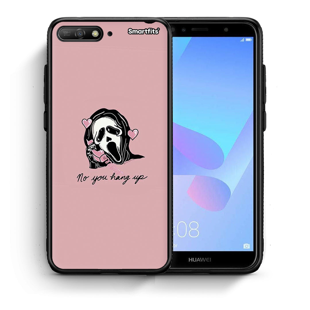 Θήκη Huawei Y6 2018 Halloween Hang Up από τη Smartfits με σχέδιο στο πίσω μέρος και μαύρο περίβλημα | Huawei Y6 2018 Halloween Hang Up case with colorful back and black bezels