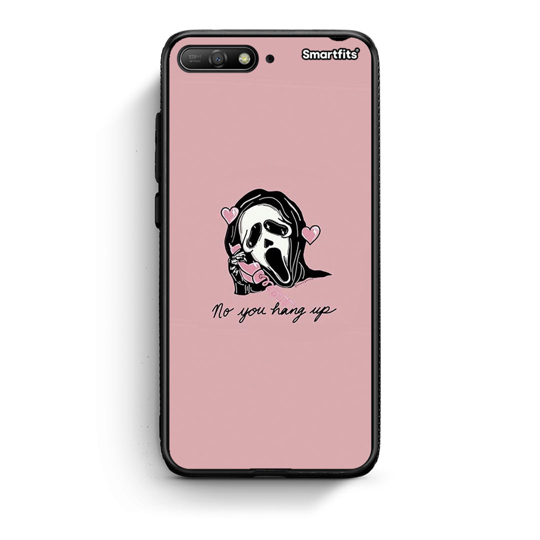 Huawei Y6 2018 Halloween Hang Up Θήκη από τη Smartfits με σχέδιο στο πίσω μέρος και μαύρο περίβλημα | Smartphone case with colorful back and black bezels by Smartfits