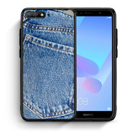 Thumbnail for Θήκη Huawei Y6 2018 Jeans Pocket από τη Smartfits με σχέδιο στο πίσω μέρος και μαύρο περίβλημα | Huawei Y6 2018 Jeans Pocket case with colorful back and black bezels