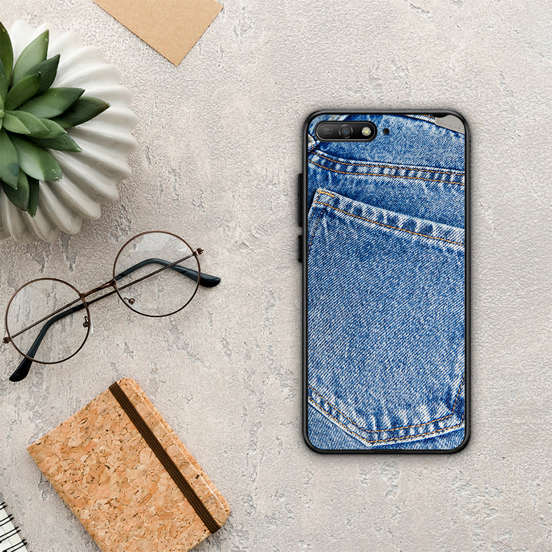 Jeans Pocket - Huawei Y6 2018 / Honor 7A θήκη