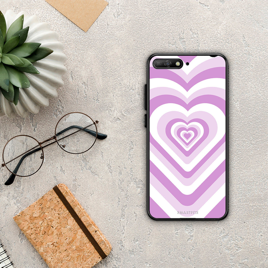 Lilac Hearts - Huawei Y6 2018 / Honor 7A θήκη