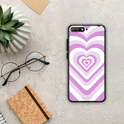 Lilac Hearts - Huawei Y6 2018 / Honor 7A θήκη