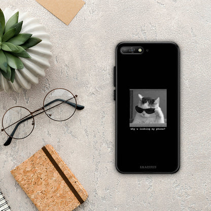 Meme Cat - Huawei Y6 2018 / Honor 7A θήκη