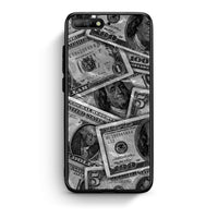 Thumbnail for Huawei Y6 2018 Money Dollars θήκη από τη Smartfits με σχέδιο στο πίσω μέρος και μαύρο περίβλημα | Smartphone case with colorful back and black bezels by Smartfits