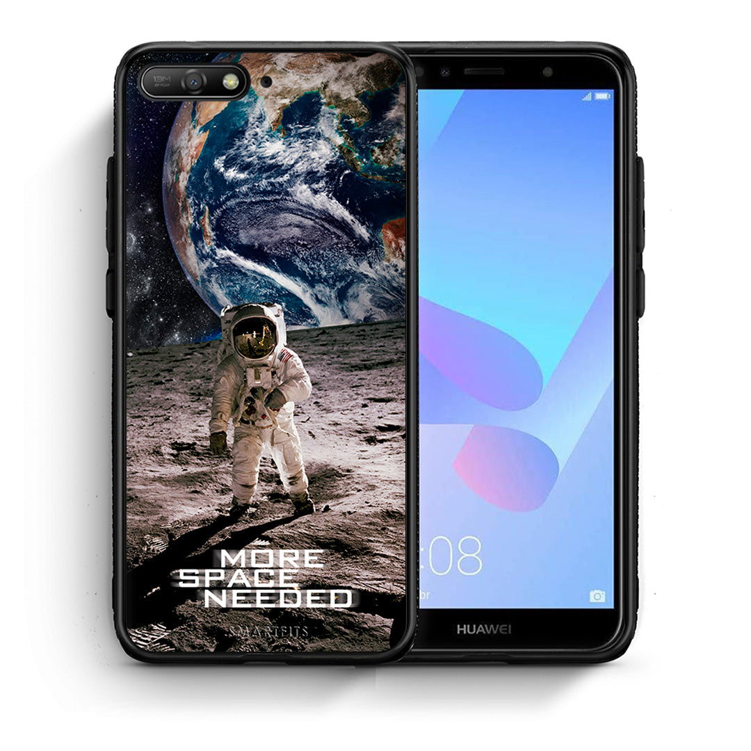 Θήκη Huawei Y6 2018 More Space από τη Smartfits με σχέδιο στο πίσω μέρος και μαύρο περίβλημα | Huawei Y6 2018 More Space case with colorful back and black bezels