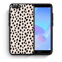 Thumbnail for Θήκη Huawei Y6 2018 New Polka Dots από τη Smartfits με σχέδιο στο πίσω μέρος και μαύρο περίβλημα | Huawei Y6 2018 New Polka Dots case with colorful back and black bezels
