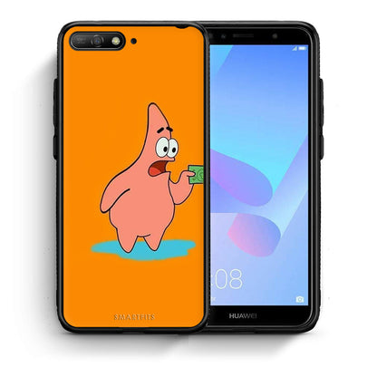 Θήκη Αγίου Βαλεντίνου Huawei Y6 2018 No Money 1 από τη Smartfits με σχέδιο στο πίσω μέρος και μαύρο περίβλημα | Huawei Y6 2018 No Money 1 case with colorful back and black bezels