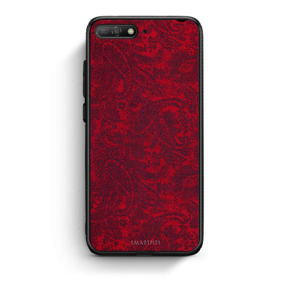 Huawei Y6 2018 Paisley Cashmere θήκη από τη Smartfits με σχέδιο στο πίσω μέρος και μαύρο περίβλημα | Smartphone case with colorful back and black bezels by Smartfits