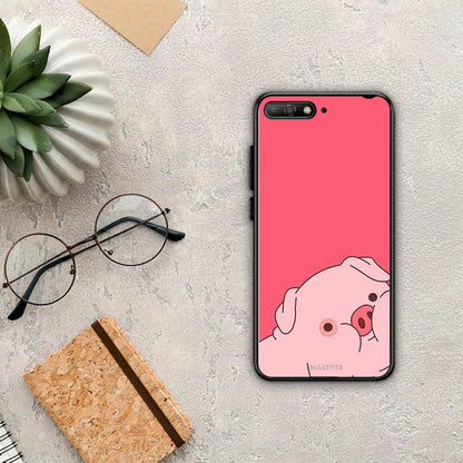 Pig Love 1 - Huawei Y6 2018 / Honor 7A θήκη