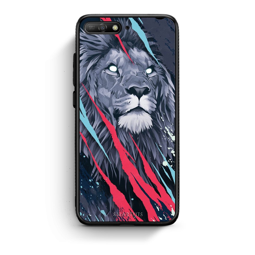 4 - Huawei Y6 2018 Lion Designer PopArt case, cover, bumper
