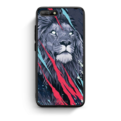 4 - Huawei Y6 2018 Lion Designer PopArt case, cover, bumper