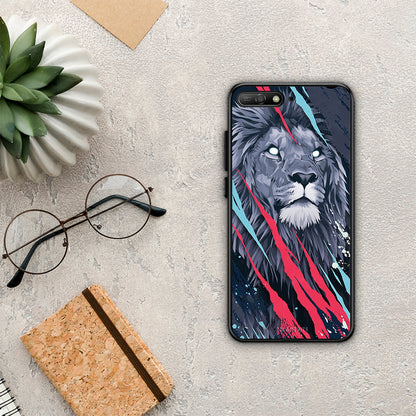 PopArt Lion Designer - Huawei Y6 2018 / Honor 7A θήκη