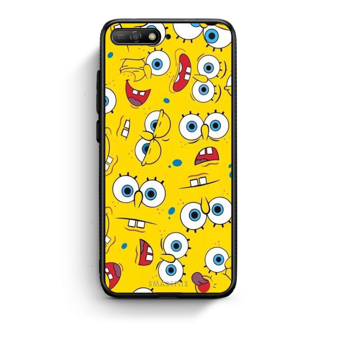 4 - Huawei Y6 2018 Sponge PopArt case, cover, bumper