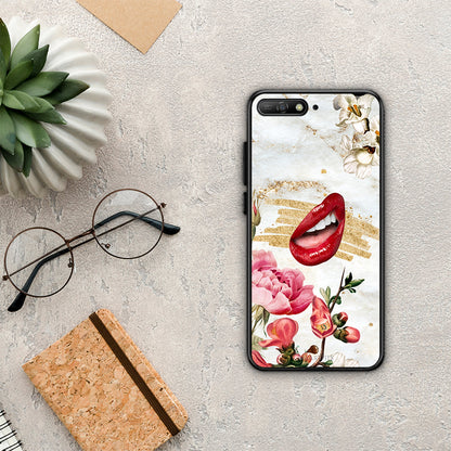 Red Lips - Huawei Y6 2018 / Honor 7A θήκη