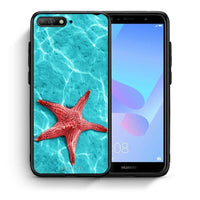 Thumbnail for Θήκη Huawei Y6 2018 Red Starfish από τη Smartfits με σχέδιο στο πίσω μέρος και μαύρο περίβλημα | Huawei Y6 2018 Red Starfish case with colorful back and black bezels