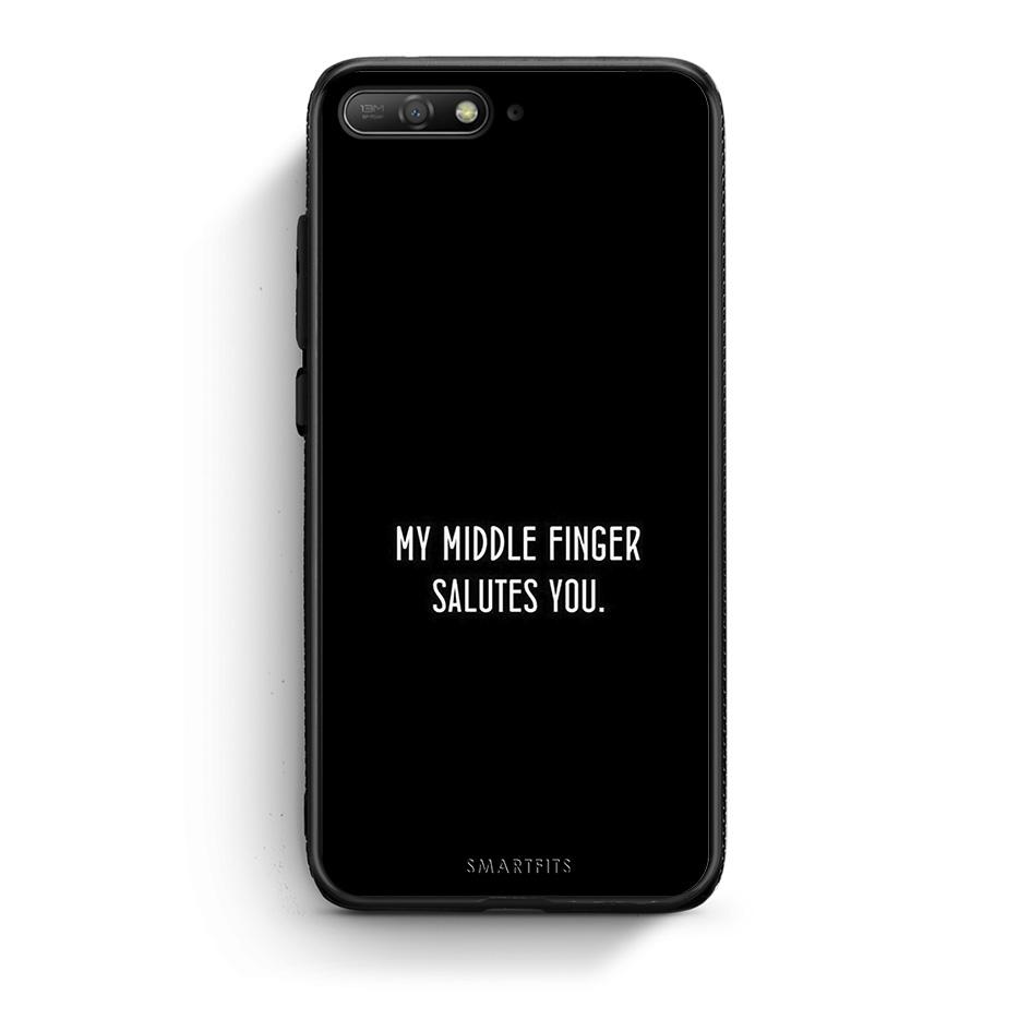Huawei Y6 2018 Salute θήκη από τη Smartfits με σχέδιο στο πίσω μέρος και μαύρο περίβλημα | Smartphone case with colorful back and black bezels by Smartfits