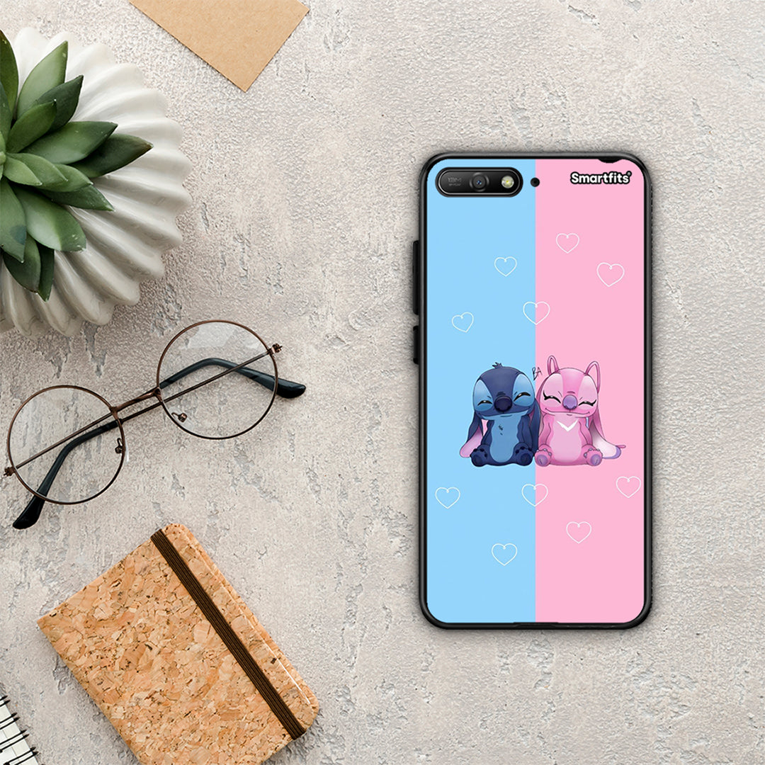 Stitch And Angel - Huawei Y6 2018 / Honor 7A θήκη